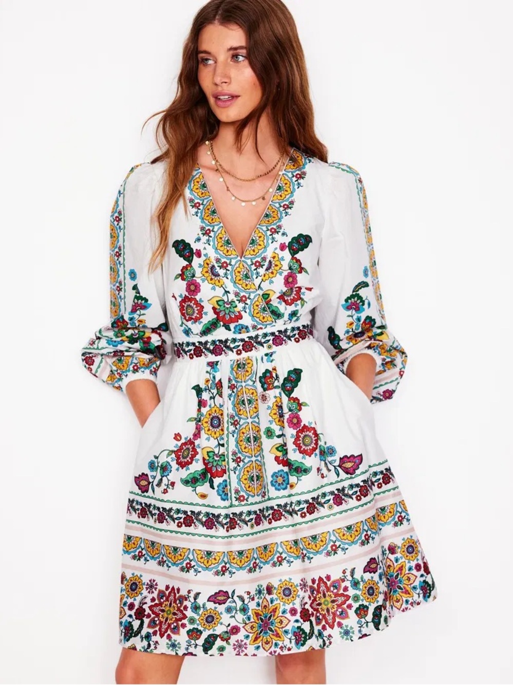 Boden Mya Cotton Short Dress NWT